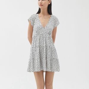 Urban Outfitters White Floral Mini Dress NWTs Size Small